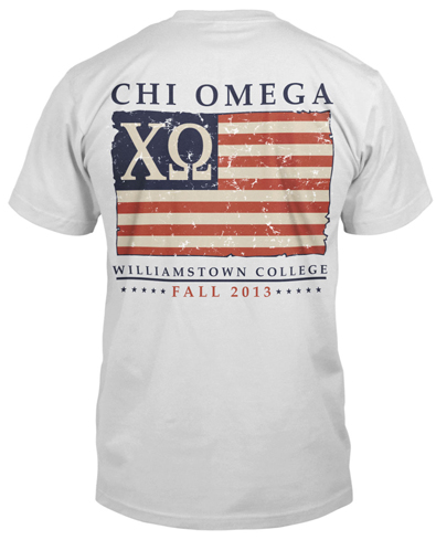 Chi Omega Flag Shirt