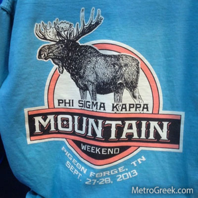 Phi Sigma Kappa Mountain Weekend T-shirt
