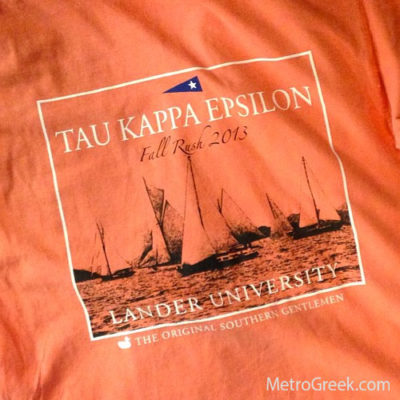 Tau Kappa Epsilon Recruitment T-shirts