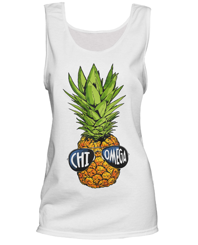 Chi Omega Pineapple Head T-shirt