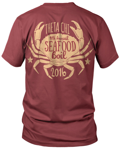 Theta Chi Seafood Boil T-shirt