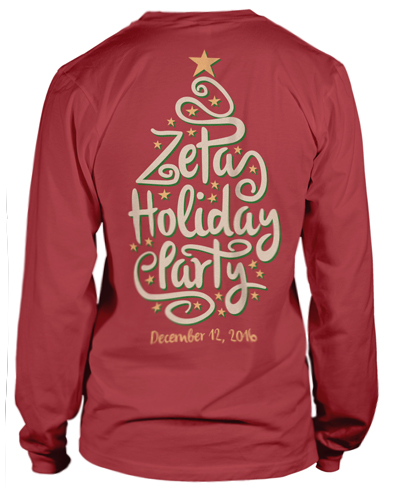 Zeta Tau Alpha Holiday T-shirt