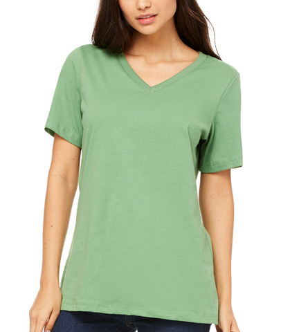 Bella 6405 Ladies' Relaxed Jersey Short-Sleeve V-Neck T-Shirt