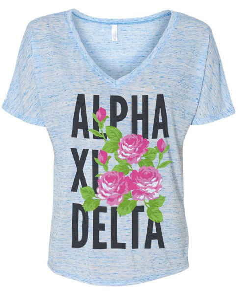 Alpha Xi Delta Roses T-shirt
