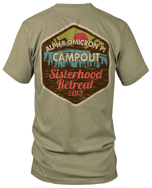 Alpha Omicron Pi Sisterhood Retreat T-shirt