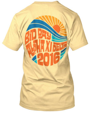 Alpha Xi Delta Bid Day Surf T-shirt