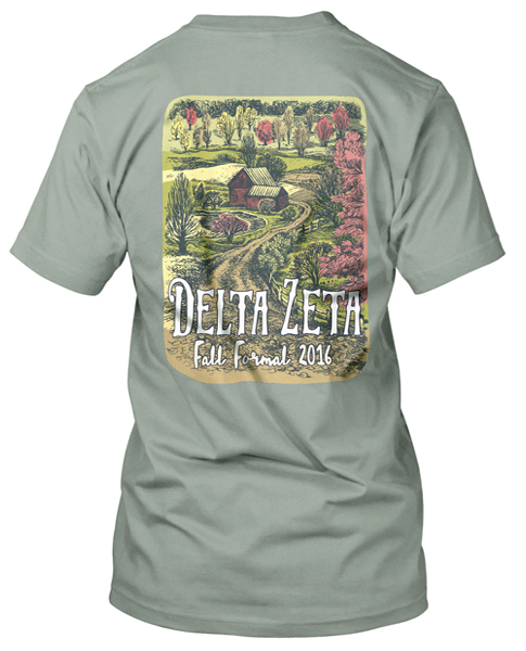 6035 Delta Zeta Country Formal T-shirt - Greek Shirts