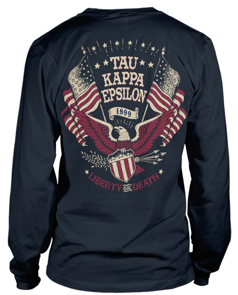 2133 Tau Kappa Epsilon Patriotic Rush T-shirt | GreekShirts