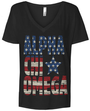 Alpha Chi Omega Flag T-shirt