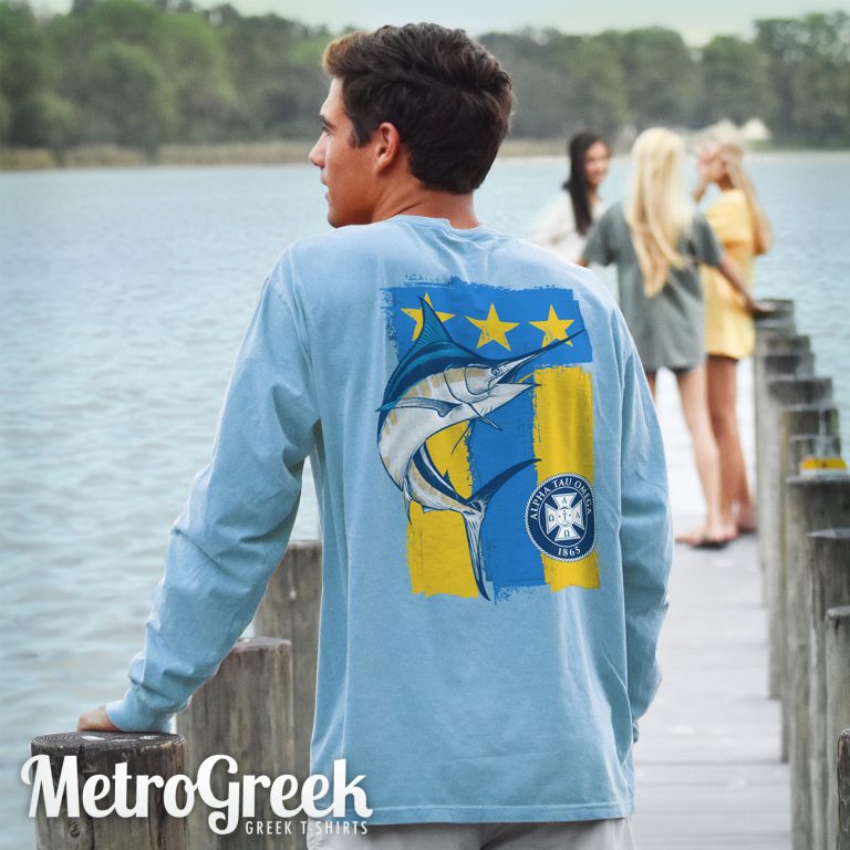 Alpha Tau Omega Marlin Flag T-shirt