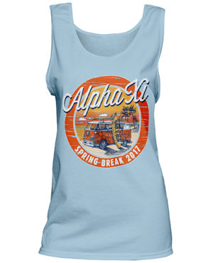 1340 Alpha Xi Delta Spring Break T-shirt