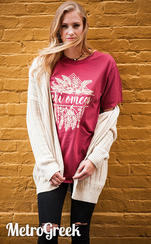 Chi Omega Feather T-shirt