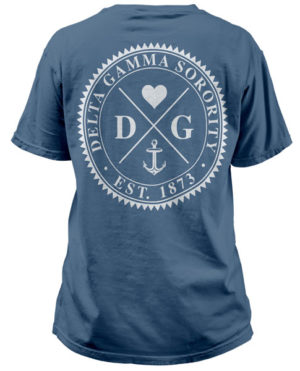 Delta Gamma Anchor Circle T-shirt