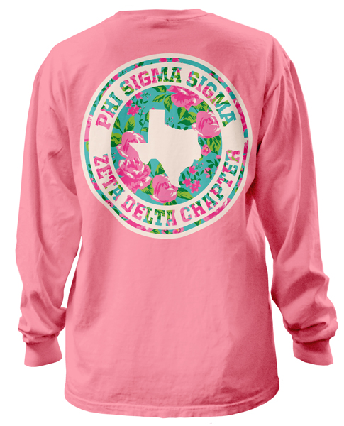 Phi Sigma Sigma Rose T-shirt