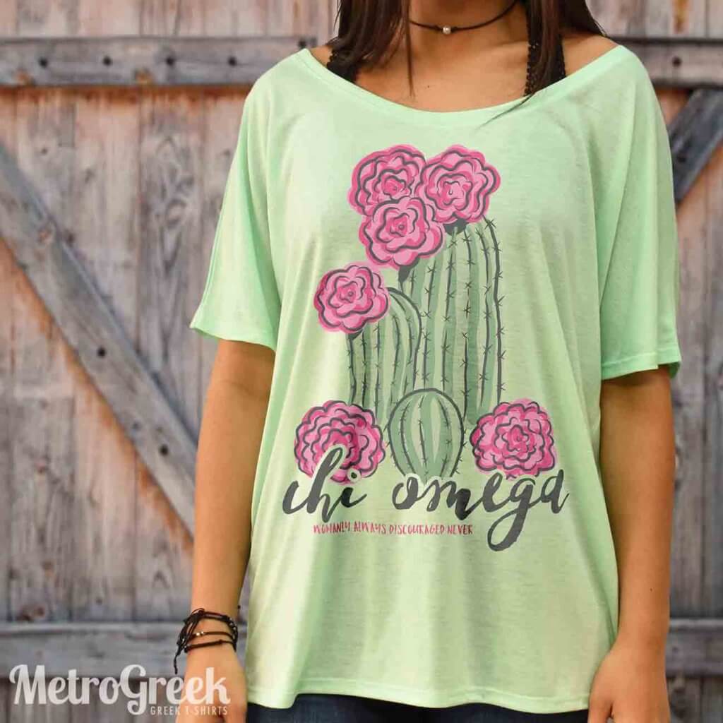 Chi Omega Cactus Shirt