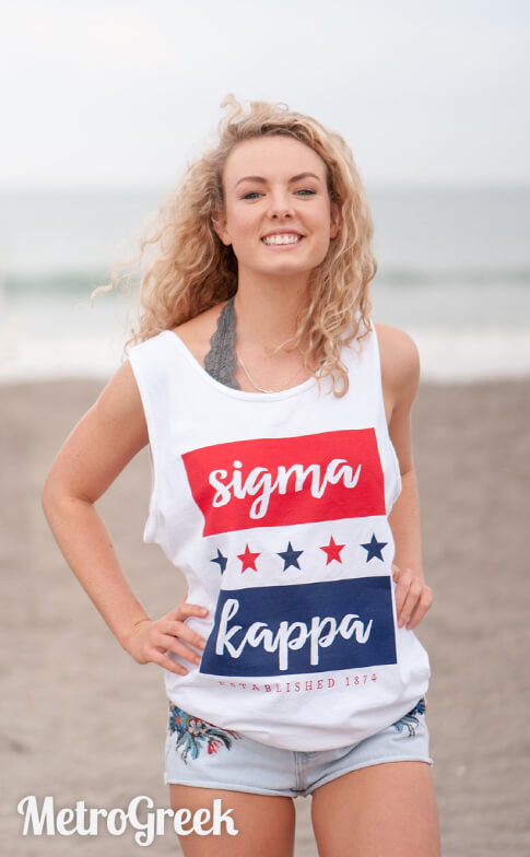 Sigma Kappa Tank Top American