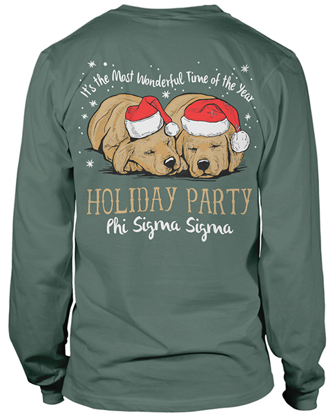 Phi Sigma Sigma Holiday Party T-shirt
