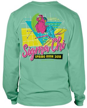 Sigma Chi Rush Shirt Ski Eighties
