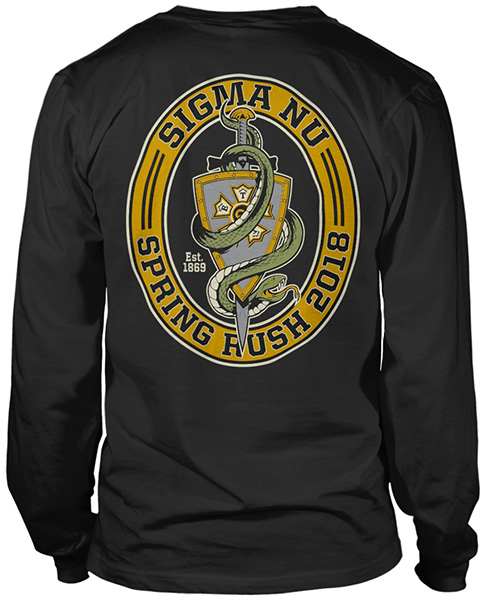 Sigma Nu Rush T-shirt Snake