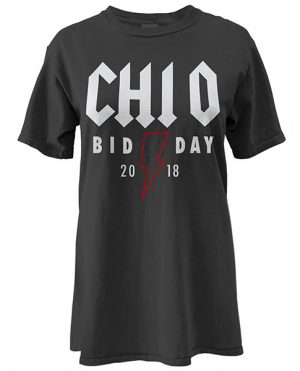 Chi Omega Rock Bid Day shirt