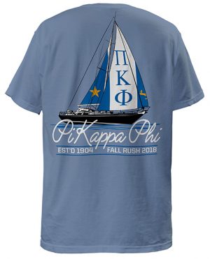 Pi Kappa Phi Rush Shirt Sailboat