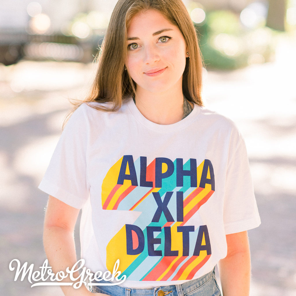 Alpha Xi Delta Big Print shirt
