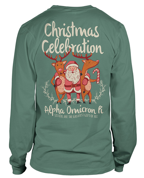 AOPi Christmas Holiday Shirt