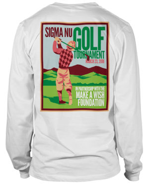 Sigma Nu Golf Tournament Shirts