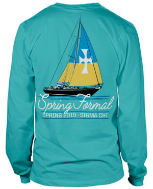 Spring Formal Shirt with Sailboat