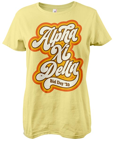 Alpha Xi Delta Retro Seventies T-shirt