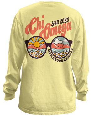 Chi Omega Sisterhood Shirt Sunglasses