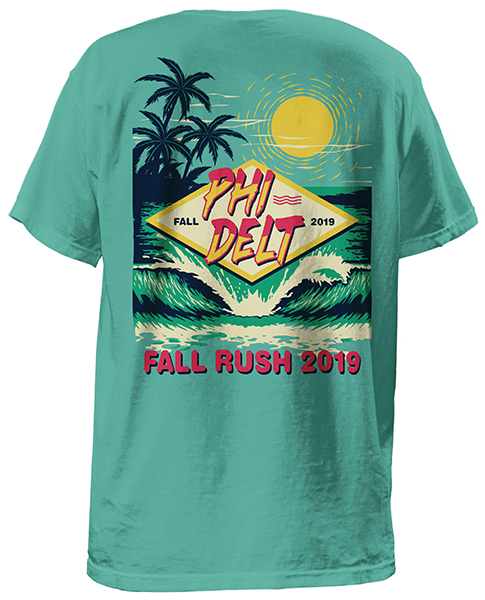 Phi Delt Retro Beach Shirt