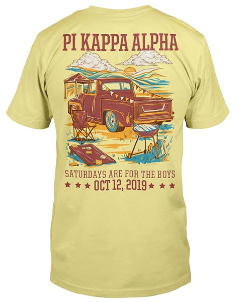 Pi Kappa Alpha Tailgating Shirt with Pickup