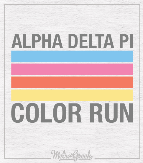 Alpha Delta Pi Color Run Shirt