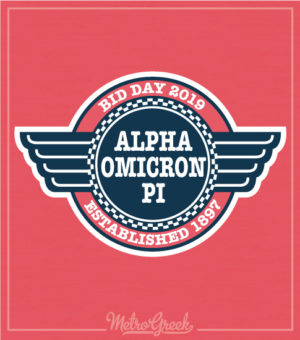 Alpha Omicron Pi Diner Bid Day Shirt