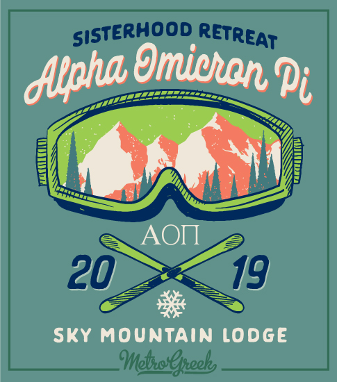 Alpha Omicron Pi Mountain Retreat Shirt
