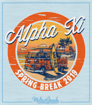 Alpha Xi Delta Spring Break T-shirt