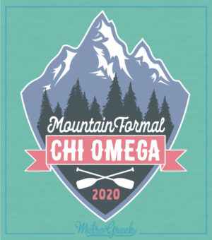 Chi Omega Mountain Formal Shirt