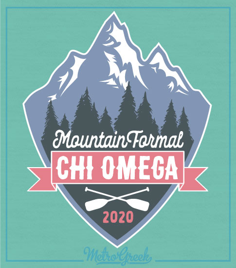 Chi Omega Mountain Formal Shirt