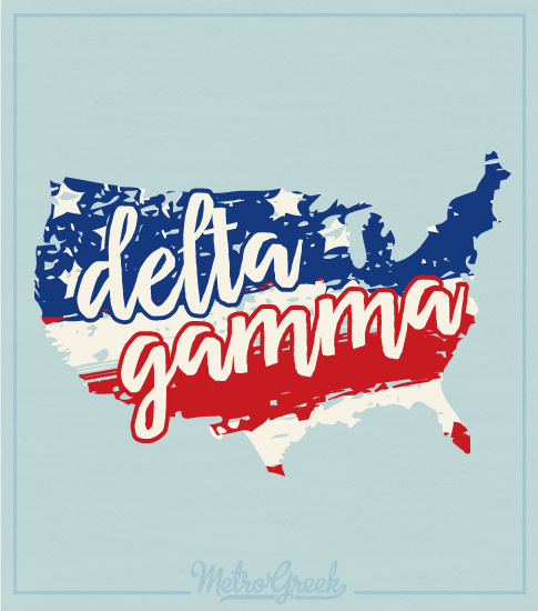 Delta Gamma American T-shirt