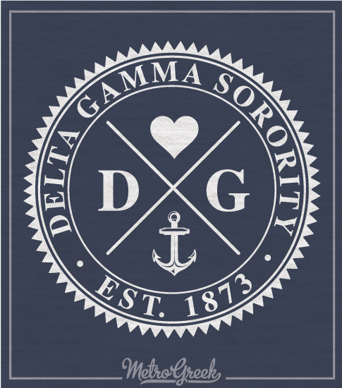 Delta Gamma Anchor Circle T-shirt