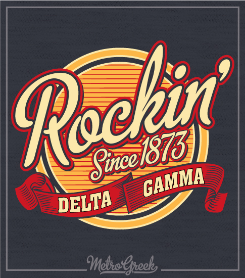 Delta Gamma Bid Day Rock T-shirt