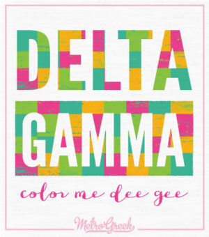 Delta Gamma T-shirt Color Me Dee Gee