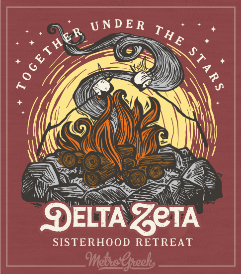 Delta Zeta Sisterhood T-shirt Campfire