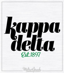 1523 Kappa Delta Ringer T-shirt | Metro Greek