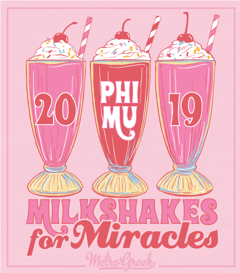 Phi Mu Milkshake Philanthropy Shirt