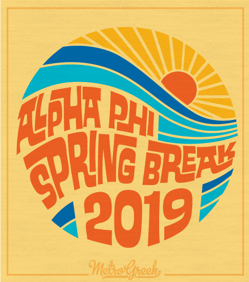 Alpha Phi Spring Break T-shirt