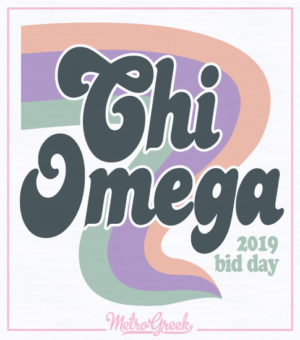 Chi Omega Throwback Bid Day Shirt