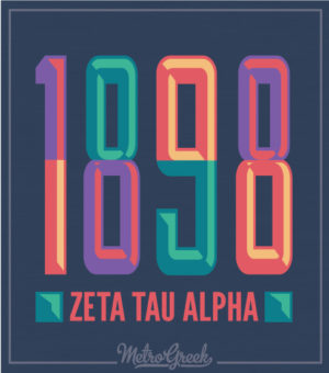 Zeta Tau Alpha T-shirt 1898