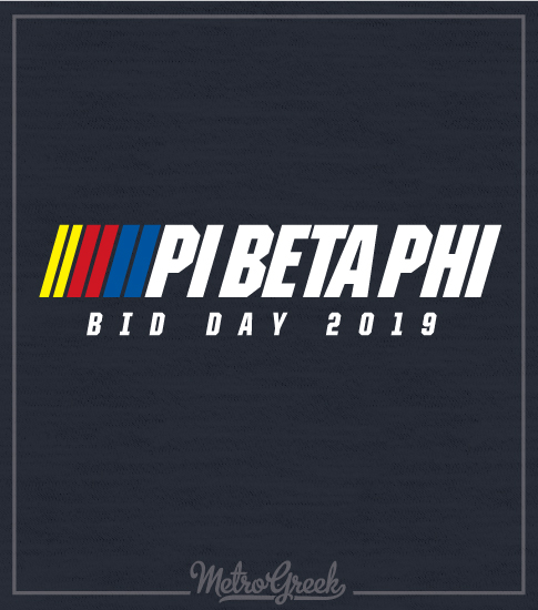 Pi Phi Nascar Bid Day Shirt